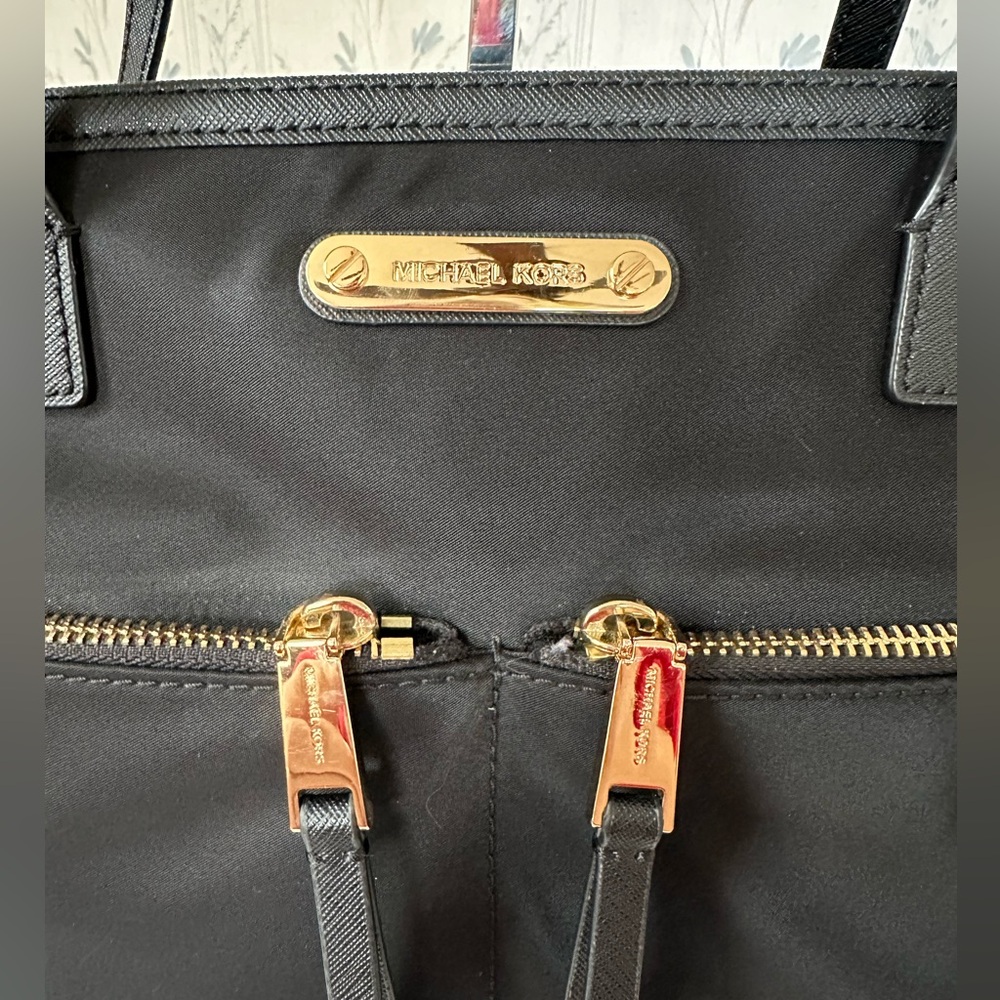 Michael Kors Black Nylon Tote - Picture 3 of 16